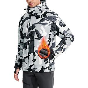 Heathyoga Mens Snow Ski Snowboarding Jacket Waterproof Camo SZ XL: NWOT